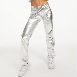 Good American silver pants